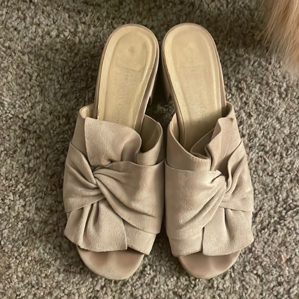 Tan One Inch Heels